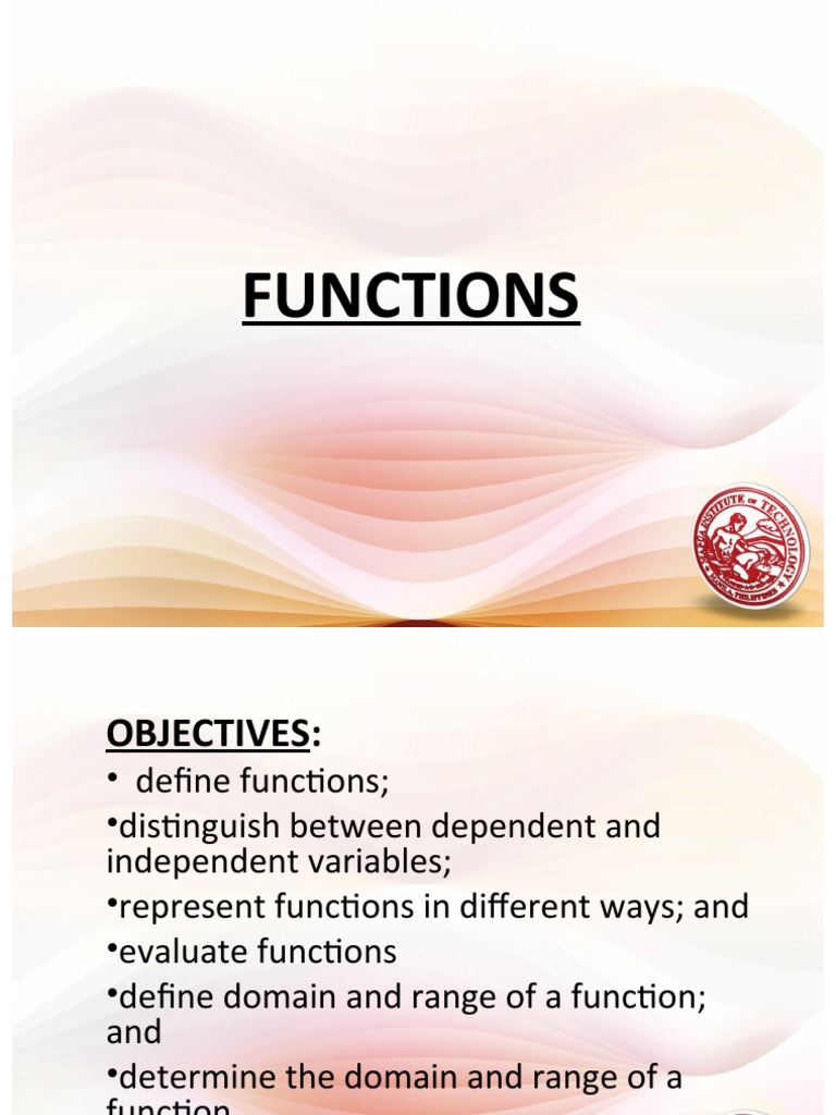 Lesson 1 - Functions, Function Notation, Domain & Range | PDF ...