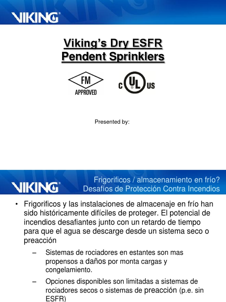 Viking’s Dry ESFR Pendent Sprinklers A CostEffective Fire Protection Solution for Cold Storage