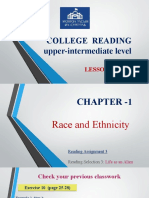 College Reading Upper-Intermediate Level: Lesson Three