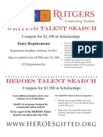 Talent Search Flyer