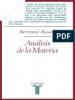 Russell, B - El análisis de la materia.pdf