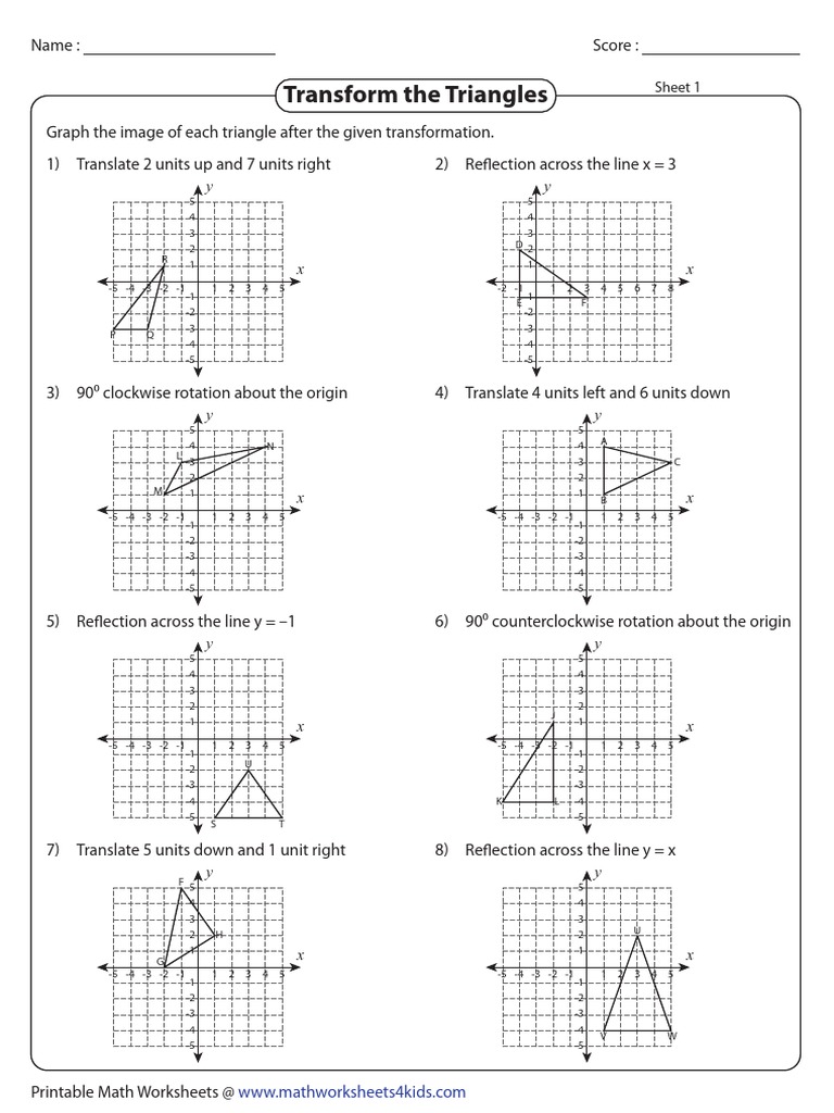 Transform Triangles1 PDF | PDF | Symmetry | Mathematical Relations