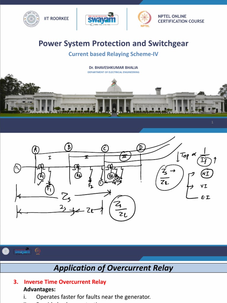 Power System Protection and Switchgear Current Based Relaying Scheme