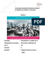 IESPP NSL Ayacucho. Sesión 2 sobre competencias y desempeños de matemática para el ciclo V de EIB