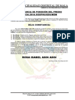 Constancia de Posesión del Predio N° 134-2014 - ROSA ISABEL ASIN ASIN.doc