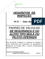 Requisitos de Inspeção para Valvula de Segurança E-Ou Alivio-Rev1