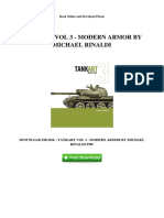 Tankart Vol 3 - Modern Armor by Michael Rinaldi: Read Online and Download Ebook