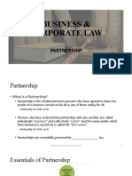 Business & Corporate Law: Partnership