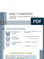 Base y Dimensión