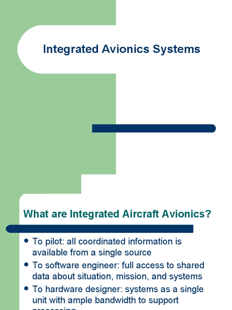 Integrated Avionics Systems PDF Avionics Navigation