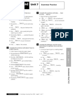 Unit 7: Grammar Practice