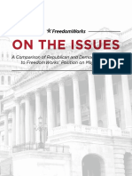 On The Issues: A Comparison of Republican and Democrat Platforms To FreedomWorks' Position On Major Issues