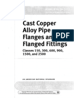 ASME B16.24-2011 Copper Casted Flanges