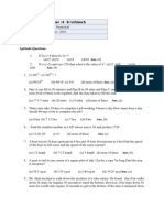 3I INFOTECH Numerical Test Paper