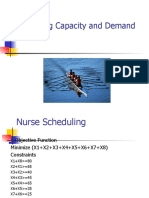 Manage Nurse Scheduling Capacity and Demand
