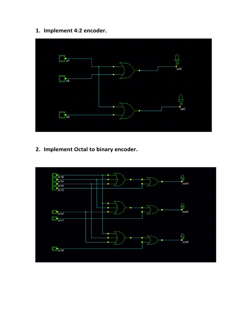 Implement 4:2 Encoder | PDF