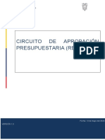 Circuito de Aprobacion Presupuestaria Recahzo PDF