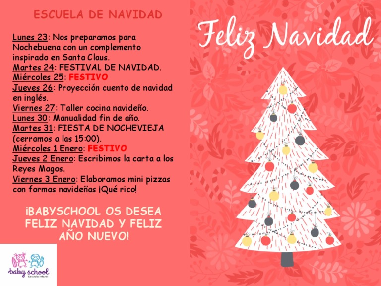 Cartel Escuela de Navidad | PDF