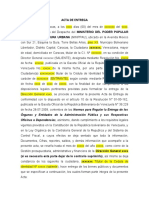 MODELO DE ACTA DE ENTREGA (Direcciones, Coordinaciones)