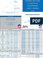 Requisitos de Inscripción (Obligatorio) : Polideportivo