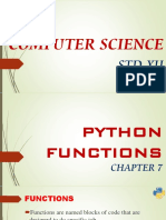 CS Chapter 7 Functions