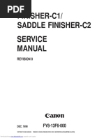 Finisher-C1/ Saddle Finisher-C2 Service Manual: Revision 0