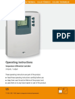 Operating Instructions: Temperature Differential Controller