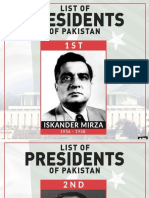 List of Presidents of Pakistan PDF