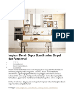 Inspirasi Desain Dapur Skandinavian