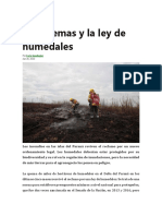 Artículo Periodístico Las Quemas y La Ley de Humedales PDF