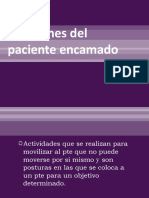 Posiciones Del Paciente Encamado