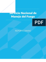 El Ministerio de Seguridad de La Nación y El Ministerio de Ambiente y Desarrollo Sostenible Envían, de Manera Conjunta, El Vigesimoctavo Reporte Diario Del Servicio Nacional de Manejo Del Fuego.