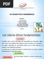 Los Valores Éticos Fundamentales