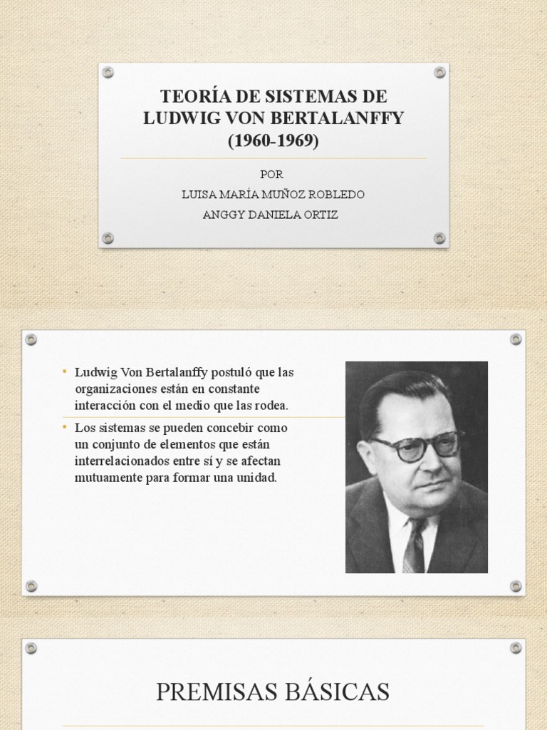 Teoría De Sistemas De Ludwig Von Bertalanffy Pdf