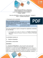 Guia de Actividades y Rúbrica de Evaluación - Unidad 3 - Fase 4 - Estados Financieros PDF