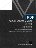 Sancho y Vivar, Manuel. Solo para viola