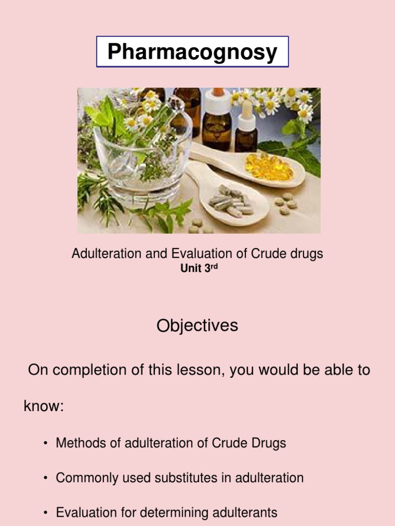 Adulteration and Evaluation of Crude Drugs PDF Resin Clove