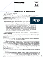 Fenómenos o Hechos Sociales Durkheim PDF