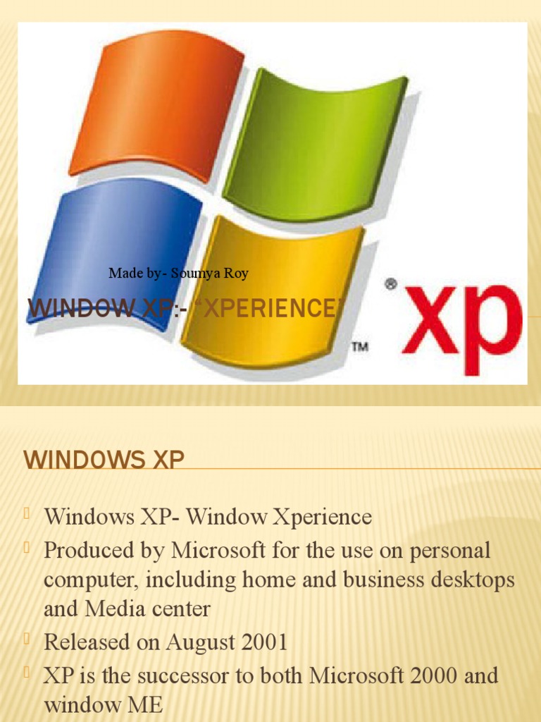 Windows XP: The Successor to Windows 2000 and ME | PDF | Windows Xp ...