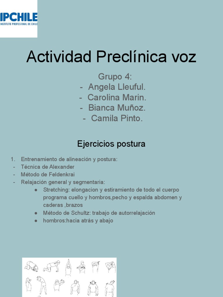 Ejercicios de Postura y Respiración Vocal | PDF