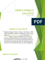 Biografia Romulo Gallegos