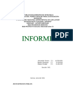 Informe Administrativo