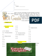 Estudo Dirigido 6ºano IIIunidade Redação & Literatura