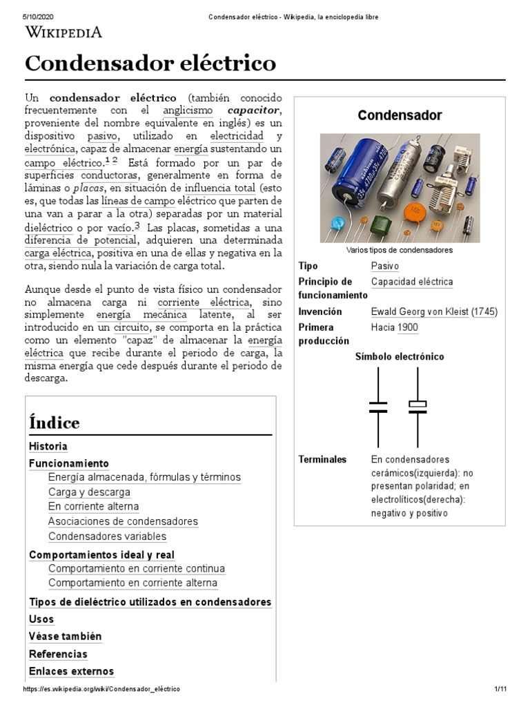 Condensador electrolítico - Wikipedia, la enciclopedia libre