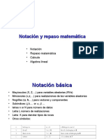 2 Notación y Matemática