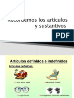 Articulos Sustantivos y Mayusculas