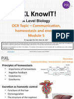 Ocr Biology Communication Homeostasis and Energy Knowit A Level