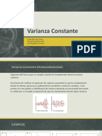 Varianza Constante