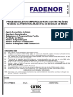 Prova Brasília de Minas - Assistente PDF