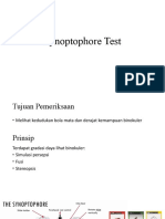 Synoptophore Test